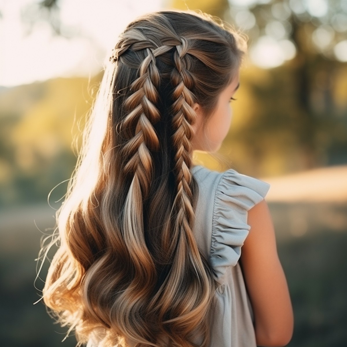 LOHAME 8pcs Kit d'accessoires de coiffure pour fille pour créer des bandes de cheveux Kits d'accessoires de coiffure créatifs pour enfants Cadeau d'anniversaire créatif pour filles