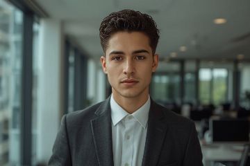 Professionnel avec coupe taper bas en environnement de travail - style moderne et discret