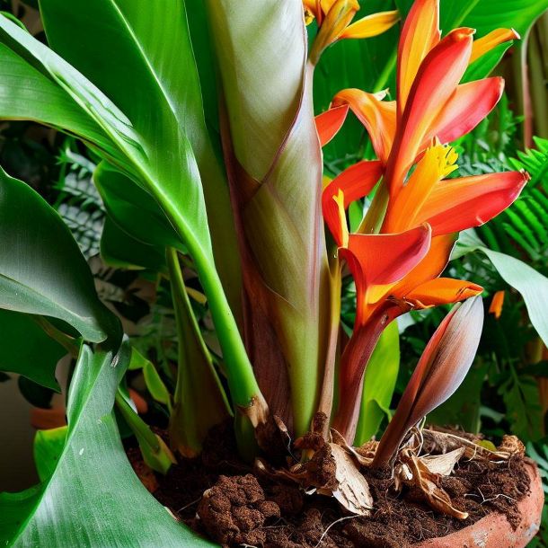 de belle fleurs grâce à la peau de banane 